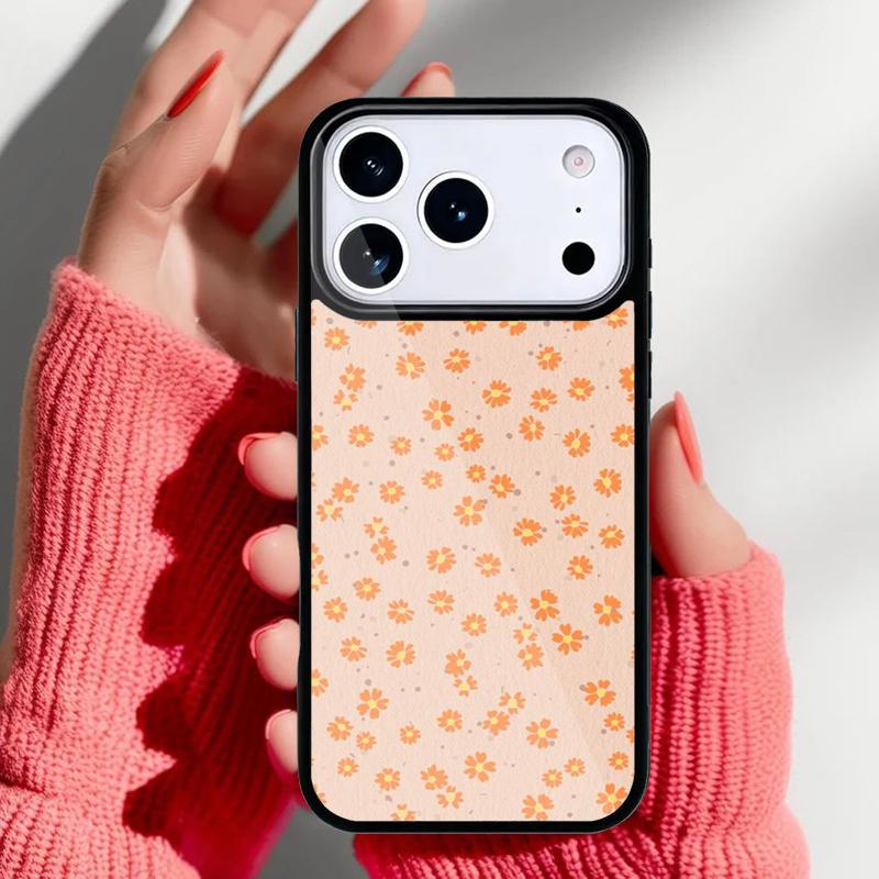 Daisy Flower Phone Case for iPhone 17 16 15 14 13 Pro Max Back Cover for 12 11 Pro Coque