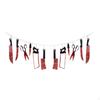 Halloween Knife Banner Decoration Versatile Scary Horrible Ornament Hanging for Hotel Railing