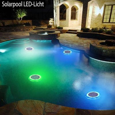 Solar Schwimmbeckenleuchte, verbesserte wasserdichte Schwimmbadlampe, dekoratives Außenlicht, blaue LED, schwimmende Gartenpoolleuchte