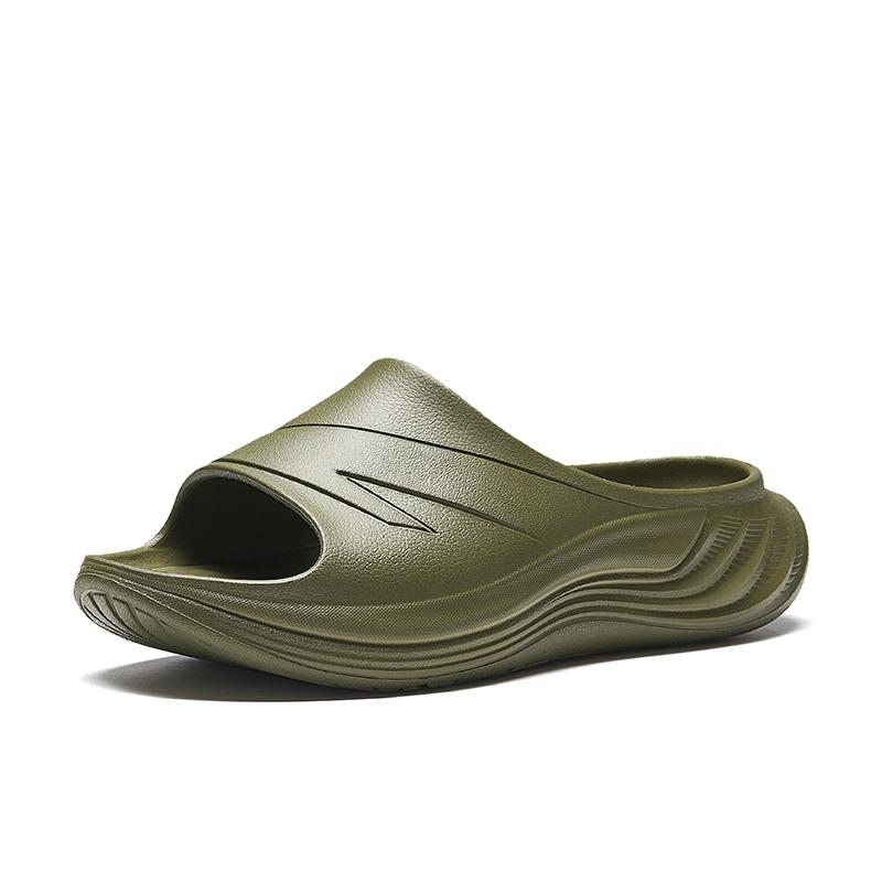 New Anta Cushioning, Slip Resistant, Odor Resistant Slide Slippers Men's Green 112538528-5