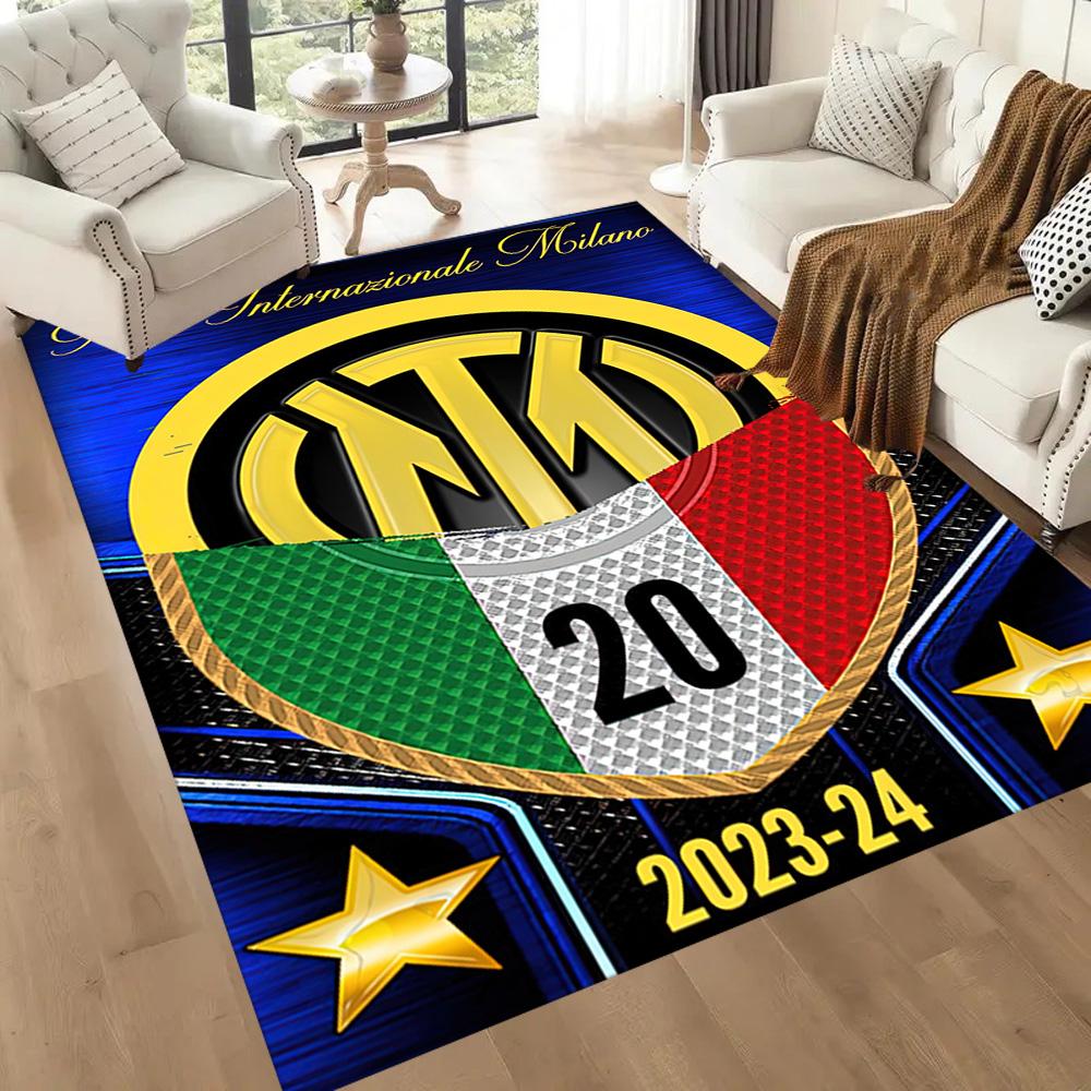 Inter Milan Area Rug Perfect For Study Room Living Rooms Game Room Foyer Antislip Rug Decorate Offices Luxury Gift For Birthday Christmas Wedding