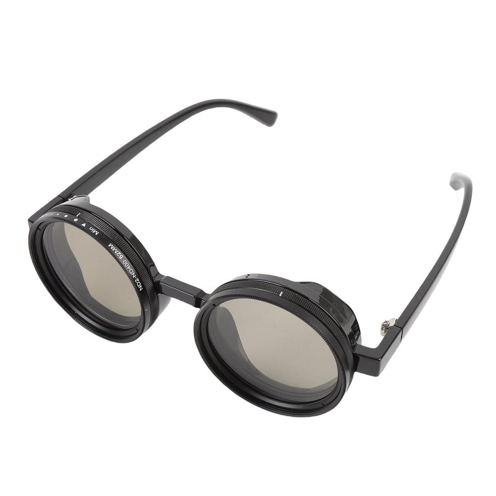 Adjustable Tint Sunglasses ND2 400 Filter 52MM Round Polarized Fishing Sunglasses for Men Women Outdoor Exploration