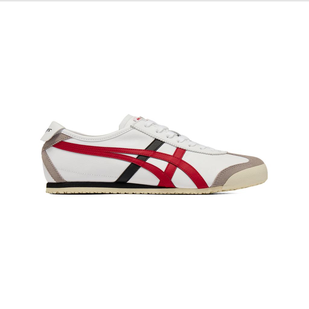 ONITSUKA TIGER Adidași Unisex Mexico 66 Albi Clasici Roșii 1183C102_105