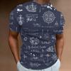 Ny T-skjorte 3D-trykket Nautisk Mønster Sommer Herre Klassisk Vintage T-skjorte Topp Herre Casual Oversized Rund Hals T-skjorte