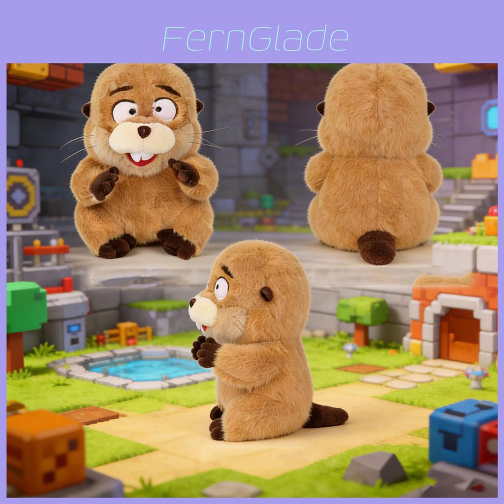 Beaver Plush Toy With Pp Cotton Filling For Kids And Collectors