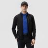 Men's FILA Jackets Men's Pitch Black Stand Collar Moderate Straight Fit