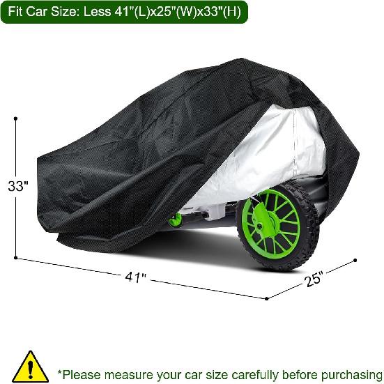 Kids Motorcycle Bike Cover - Waterproof Oxford Fabric Toddler Motorcycle Cover, Protection Universal Children s Electric Kids Motorcycle Cover -