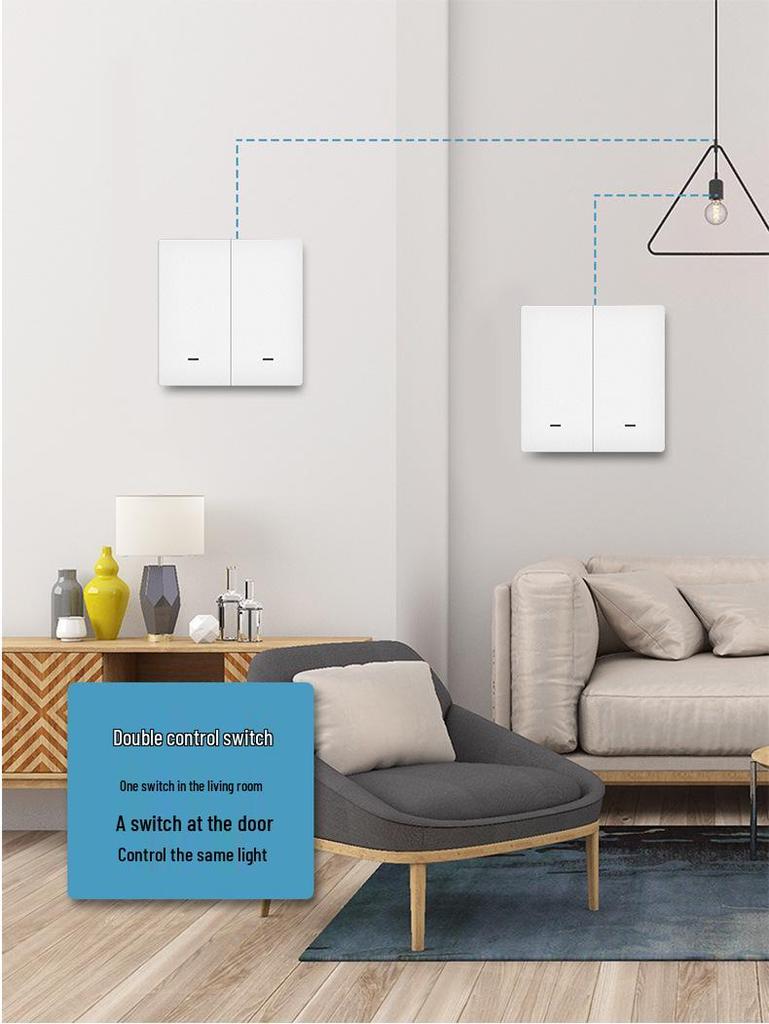 Zhengshang B1 WiFi Smart Switch: Alexa & Google Voice Compatible, EU Standard Panel