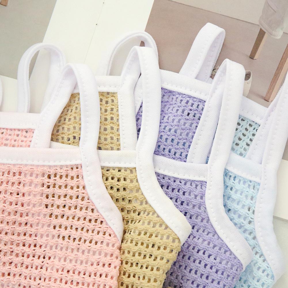 Pet Dress Mesh Breathable Cool Strap Skirt Solid Color Simple Cat And Dog Skirt