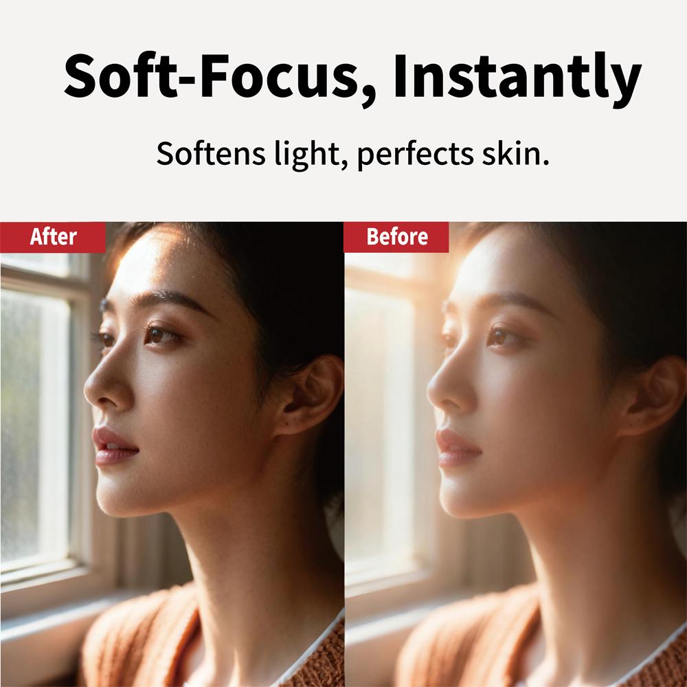 White Soft Lens Filter 1/4 Fit Filter Size 49 52 55 58 62 67 72 77 82 Mm for Camera Canon Nikon Sony Fuji Camera Lens