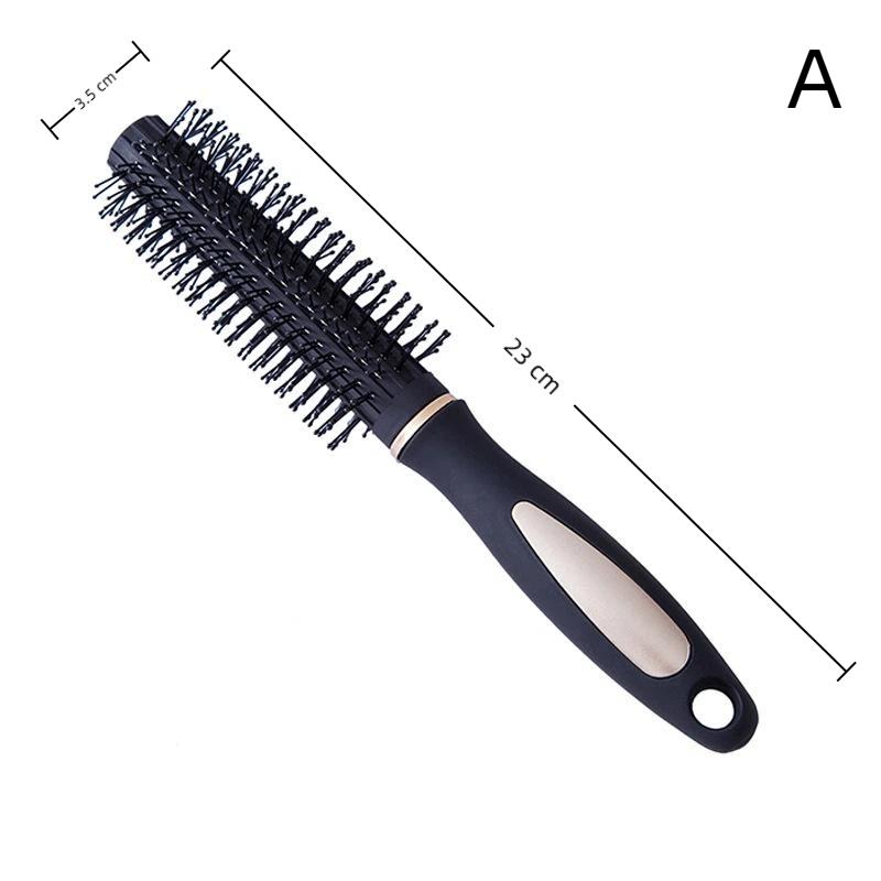 Ergonomic Professional Hairbrush Designed for Straightening and Smoothing Hair in Salons A