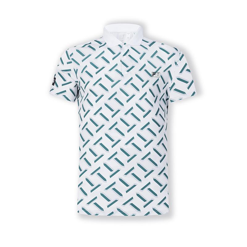 

New FILA Polo Shirts Men s All Over Print A11M425119FZA 175/96A/L