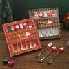 Christmas Fork And Spoon Set, Christmas Gift Box Tableware, Stainless Steel Tableware, Coffee, Tea And Dessert Fork And Spoon