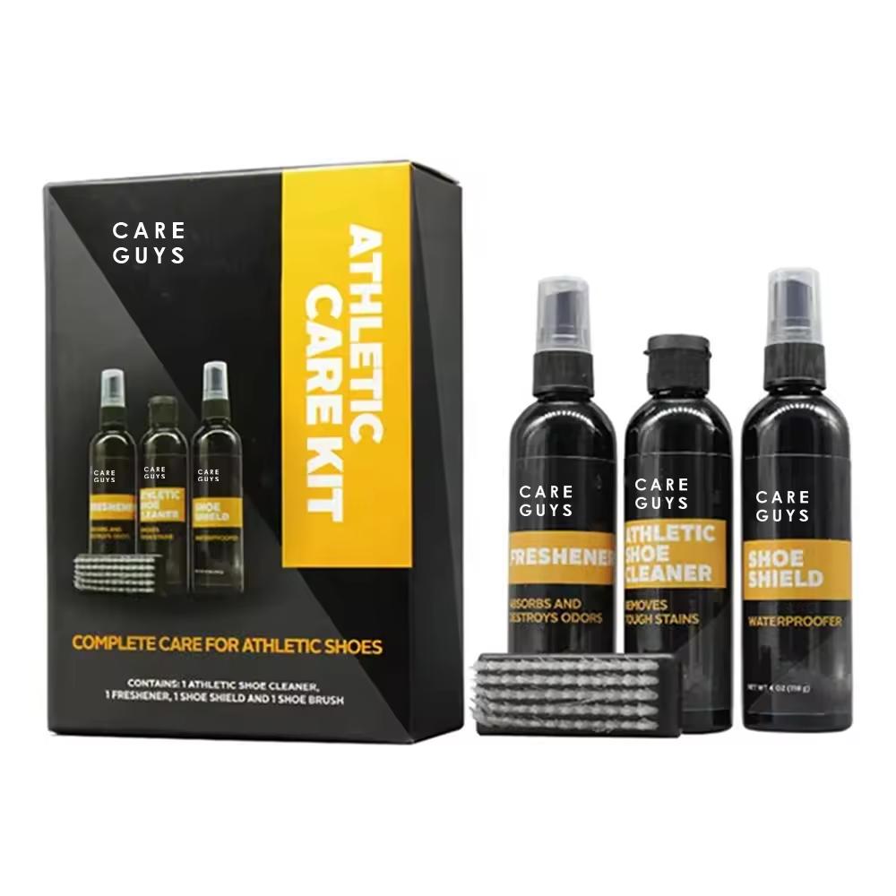 All-Purpose Microfiber Towel and Wooden Sneaker Cleaning Brush Kit Shoe Care Essentials