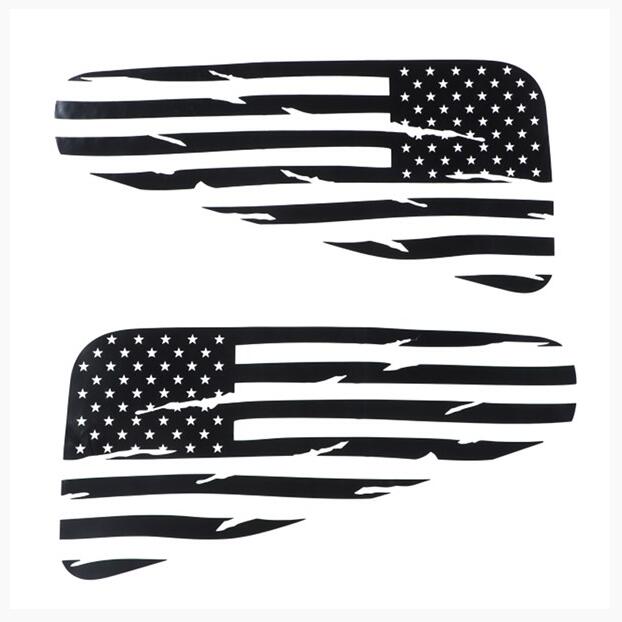 

Window Decal Rear Window Distressed Flag Sticker for Ford Mustang 2008 2009 2010 2011 2012 2013 2014, Carbon Fiber чёрный