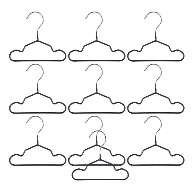 10Pcs Pet Clothes Hanger PVC Coated NonSlip Hanger for Small Pet Clothes 15/20/25CM Display Hangers AntiSlip Hanger