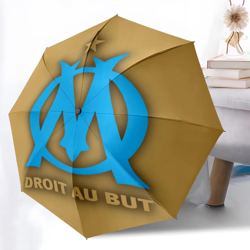 Blue Waves Olympique Marseille Folding umbrella travel Portable Sun umbrella travel outdoor