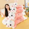 Party Style Rainbow Rabbit Plush Toy Doll Girl Sleeping Throw Pillow Bed Leg Long Pillow Cute Birthday Gift
