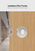Universal Keyless Bathroom Door Lock Set, Multi-Color Options for Home or Hotel