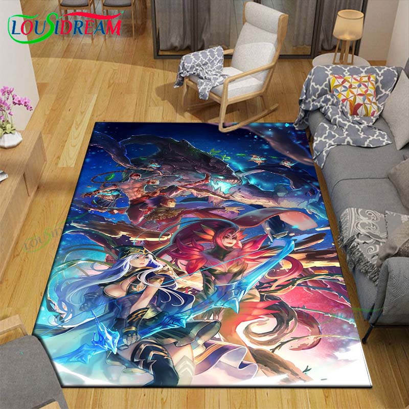 Classic Game Role O-Overwatch Printed  Carpets Living Room Anti-Skid Area Rug Kids Bedroom Mats Game Mat Large Carpet Decor