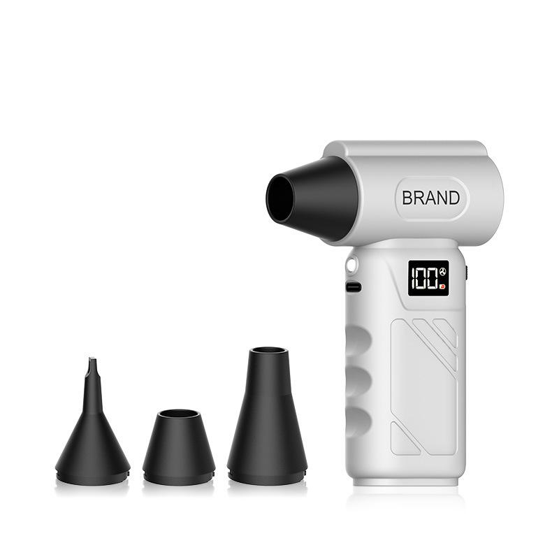 

130000RPM Electric Air Duster Brushless Motor 5 Level Adjustable 220g Thrust Mini Turbo Fan LED Light Blow and Suck Air Blower