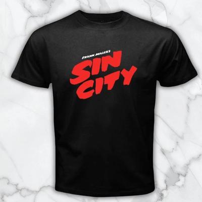 Sin City Klasyczny Retro Film Męska Czarna Koszulka Graficzna Darmowa Wysyłka