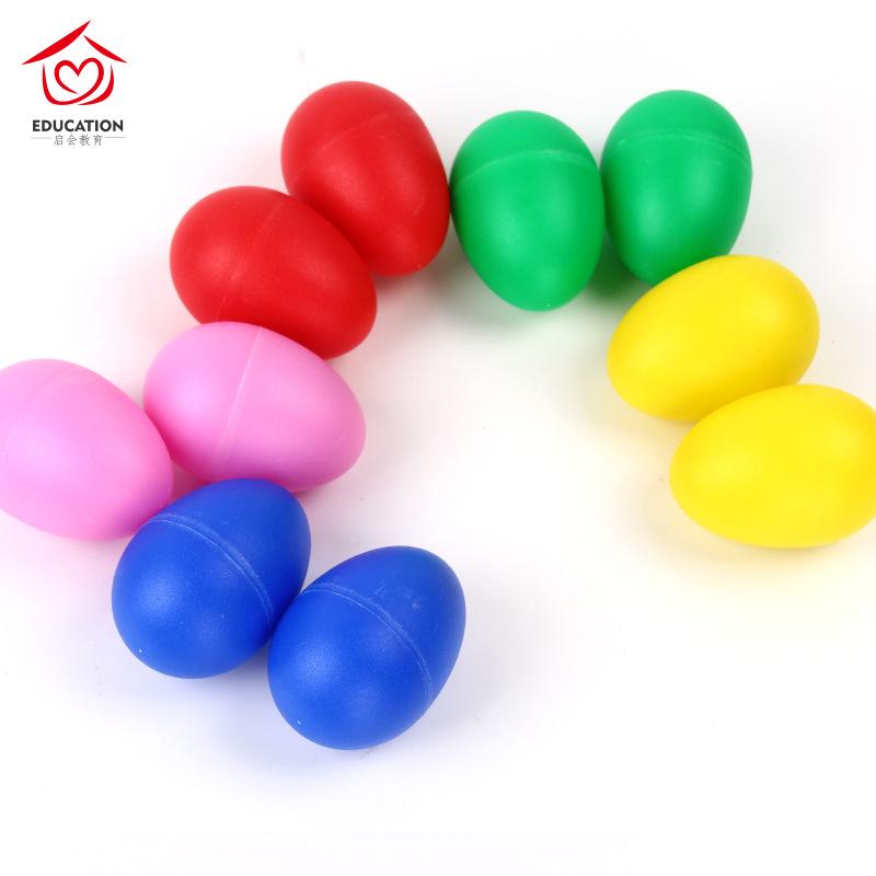 Kindergarten Orff Instruments: Plastic Maracas & Sand Eggs for Children's Visual and Auditory Tracking Training