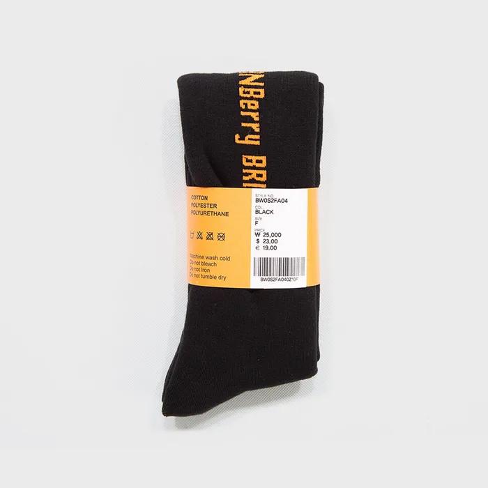 BERRY KNEE SOCKS_BLACK