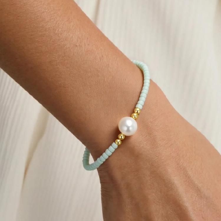 Elastic Bead Bracelet Handmade Beads Jewelry Beads Texture for Professional Occasions Social Gatherings Evening Event