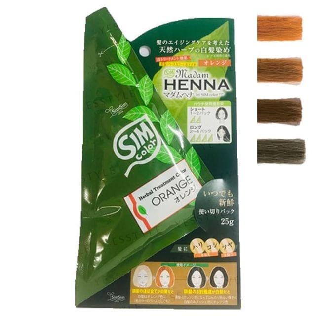 SimSim Japan - Травяной краситель для волос Madame Henna Brown