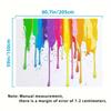 2D Modern Art Rainbow Paint Drip Tapestry Vibrant Melting Colors Wall Decor