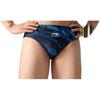 Li-Ning Breathable Quick-Dry Logo Print Triangle Swim Trunks Men swimwear Black Blue LSKV387-1