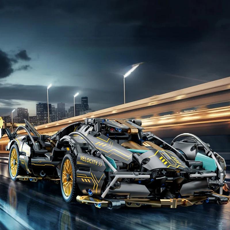 Technical Racing Sport Car Model Building Blocks City Mechanical Speed Vehicle Supercar Brick Puzzle Toys Kid Adult Gift