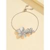 Simple White Bead & Faux Pearl Starfish Shell Jewelry Bracelet, Suitable for Women's Daily Wear and Leisure Travel