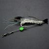 7 Pcs Silicone Soft Shrimp Baits with Hooks Luminous Swimbait Fishing Tackle