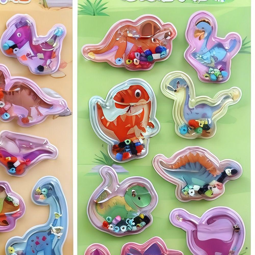 Cute Cartoon Sparkly Dino Decor Decals Childrens Reward Stickers  DIY Crafts