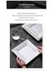 White Ceramic Western Dinner Plates: Flat, Deep, Square, Steak, and Vegetable Options for Home and Hotel Tableware