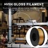 3D Printer Accessories PLA Filament, 1Kg Spool, 1.75mm, Neatly Wound Spool Filament Printing Metallic Silk Fit Most FDM Printers Accessoty