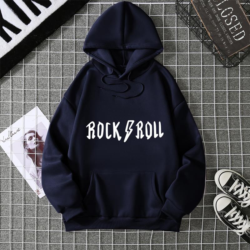 Letter Print Women Sweatshirt Soft Casual Loose Vintage Female Hoodies Winter Warm Fleece Student Tops
