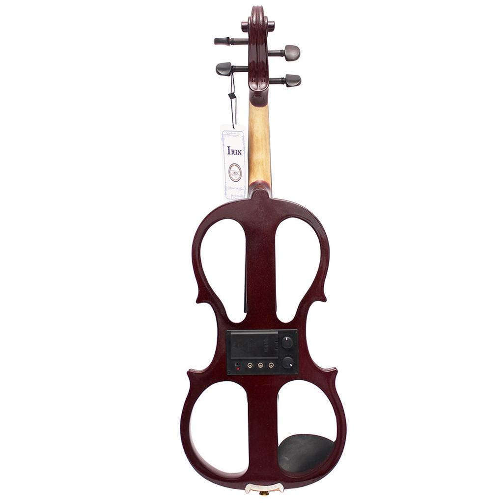 IRIN 4/4 Electric Smart Violin Kit for Beginner Profe Silent Electric Violin with Hard Case Headphones Connecting Cables Violin