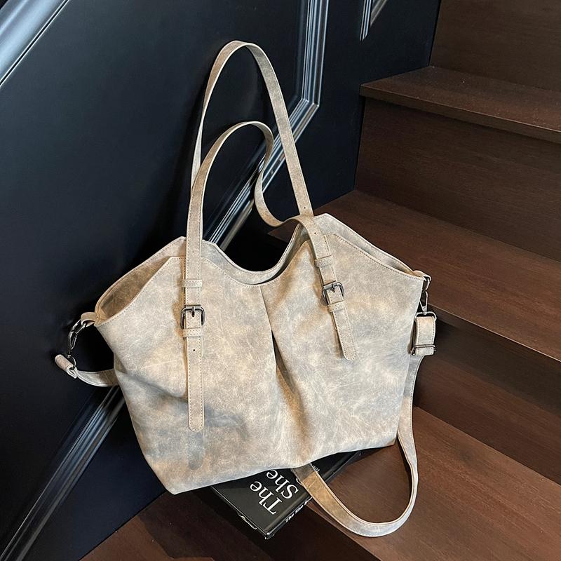 Geantă de mână pentru femei din piele moale, geantă de umăr și crossbody cu buzunare multiple, geantă de mână de zi cu zi la modă cu capacitate mare, stil vintage