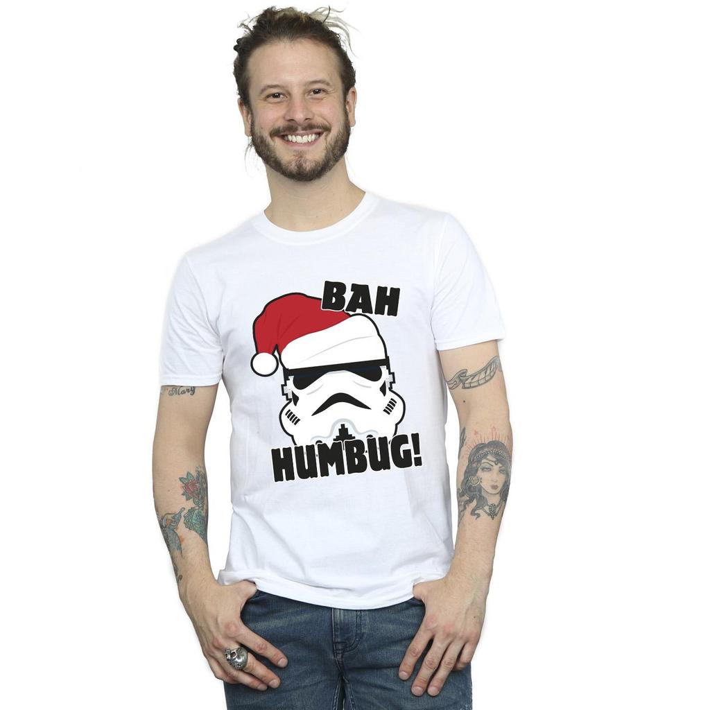 STAR WARS Mens Episode IV: A New Hope Helmet Humbug T-Shirt