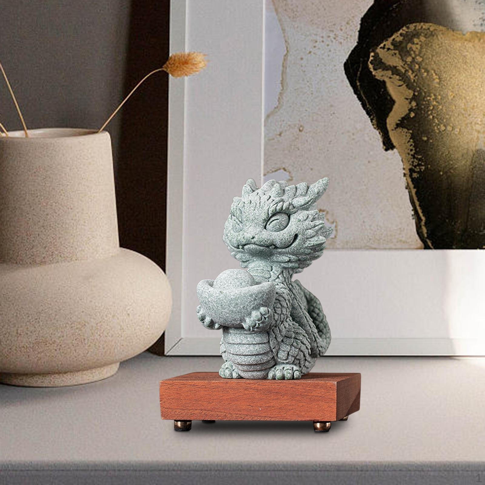 

Фигурка змеи, мультяшный орнамент, креативный декор для рабочего стола, декоративная скульптура из песчаника 6.7cmx10cmx11.5cm