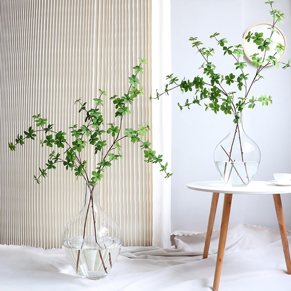 WillingYou Fake Green Enkianthus Moniliforme Super Realistic H120cm Artificial Houseplant 2 Branches Fake Green Entrance Decoration Store Display