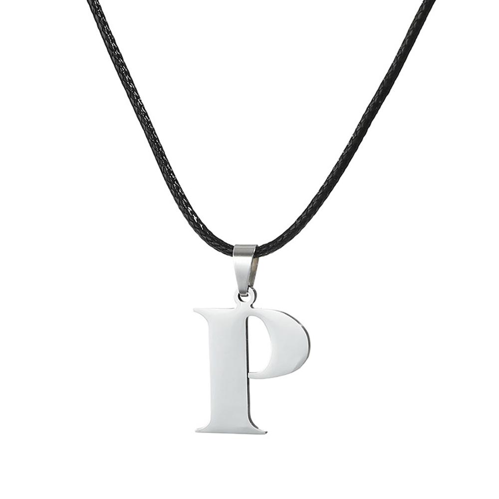 Nowy Naszyjnik ze Stali Nierdzewnej z Inicjałem Alfabetu A-Z 26 Angielskich Liter Naszyjnik Dla Mężczyzn Kobiet Personalizowane Prezenty Biżuteryjne