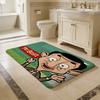 Funny Cartoon Mr. Bean Entrance Door Mat Washable Non-Slip Living Room Sofa Chairs Area Mat Kitchen Welcome Doormat