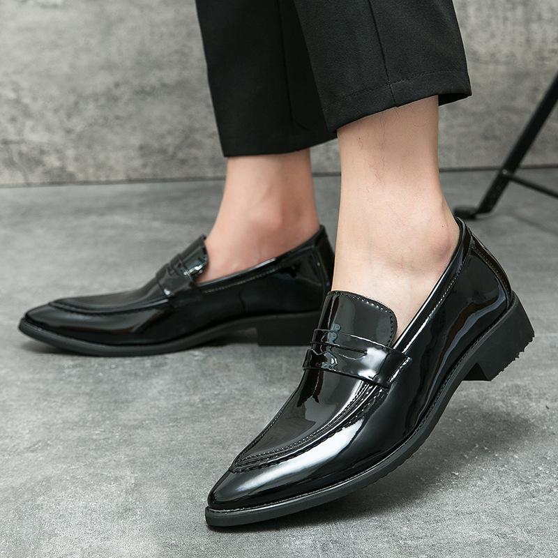 Men's Shoes 47 Large Size New Business Leather Shoes Fashion Men's Casual Leather Shoes Trend British Style Foot Shoes