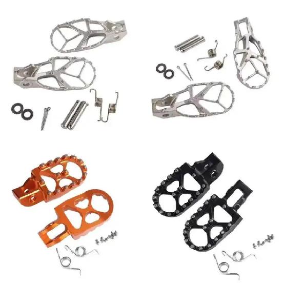 Motorcycle Stainless Steel CNC Enlarged Foot Pegs for KTM EXC XC SXF SX XCW 2017-2022 for Husqvarna for GASGAS Motocross Bikes