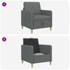 Storage Sofa In Dark Grey 72 X 78 X 87 Cm Polyester