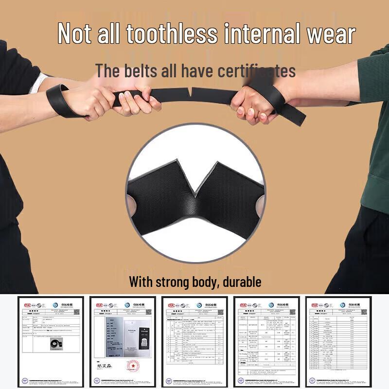 Warrior Men's Genuine Leather Automatic Buckle Belt